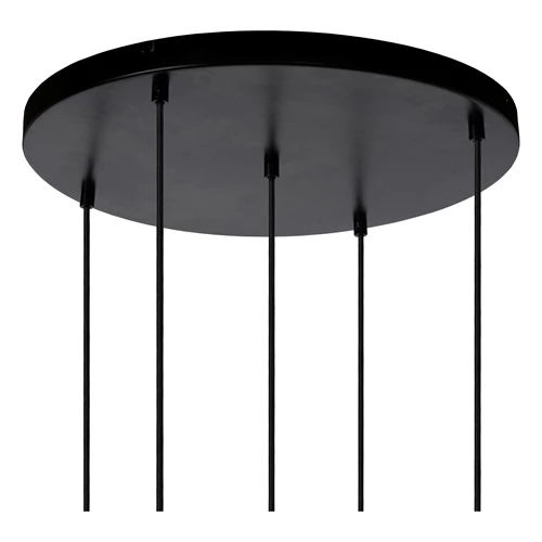 Lucide JOANET - Pendant light - Ø 66 cm - 5xE27 - Smoke Grey - detail 1